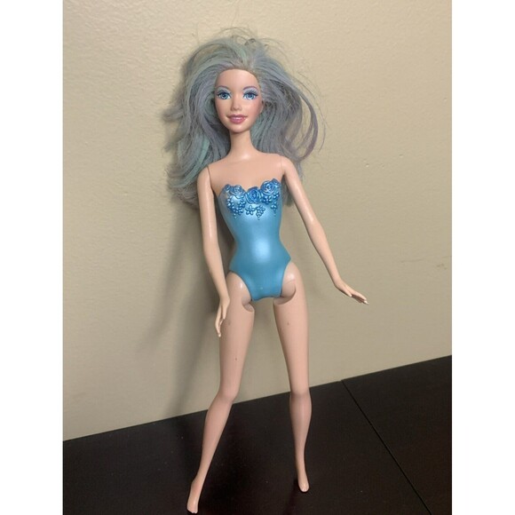 Barbie Fairytopia Doll Teal Blue Hair Fairy Fun No Wings 1999 - Picture 1 of 6